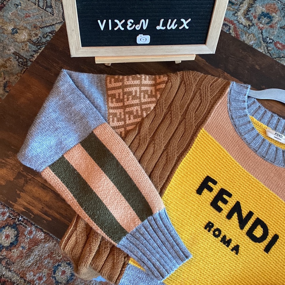 Fendi Roma Color Block Sweater - Picture 5 of 7